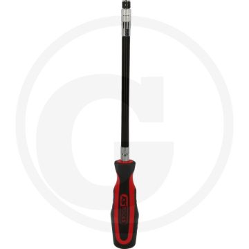 Ks tools 1/4" ergotorqueplus flexibele bit-schraubendreher - flexibel, kunststoffummantelt