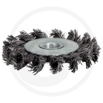 Ks tools roestvrij staaldraadborstel 0,5mm, Ø 100 mm - industrieversie voor einhandwinkelschleifer