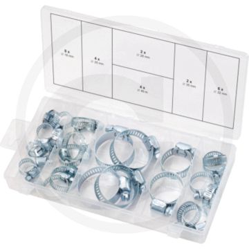 Ks tools assortiment slangklemmen, 26-dlg. Ø 16-40mm