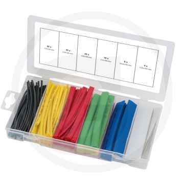 Ks tools assortiment krimpkousen, gekleurd, 110-dlg. - schrumpfrate 2:1