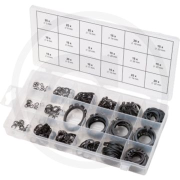 Ks tools assortiment seegerringen 300-delig din 471 Ø 3-32mm in kunststof koffer