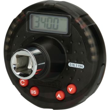 Ks tools 1/2" digitaler drehmomentadapter mit winkelmesser - drehmomentpräzision ± 3% im uhrzeigersinn