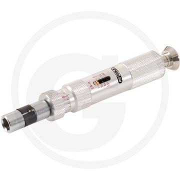Ks tools 1/4" esd moment-schroevendraaier met micrometerschaal, 2-30cnm - nauwkeurigheid ±6%, esd, aluminiumgrepen
