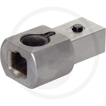 Ks tools 9x12mm einsteck-adapter, auf 14x18 mm - met stift- en snelvergrendeling, verchroomd