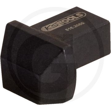 Ks tools 9x12mm einsteck-anschweißstück met stiftsicherung - 22,4x14x24,1mm
