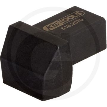 Ks tools 14x18mm einsteck-anschweißstück met stiftsicherung, brüniert