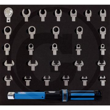 Ks tools 9x12mm moment-sleutel-set, 29-delig - bereik 5-50 nm