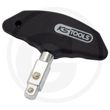 Ks tools 3/8"+1/2" t-greep aandrijfvierkant - ergonomisch gevormde t-greep