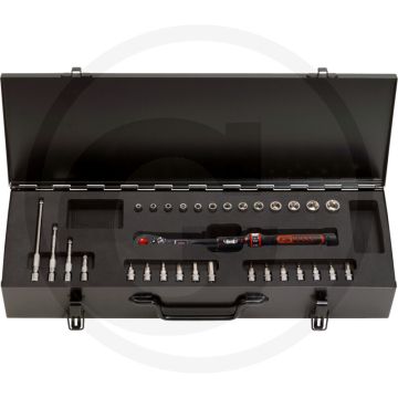 Ks tools 1/4" ergotorque®precision momentsleutel- 31-dlg, 1-25nm, din en iso 6789:2003