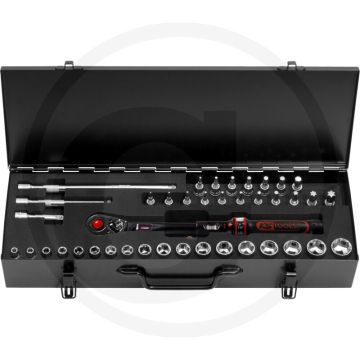 Ks tools 3/8" ergotorque®precision momentsleutel- 40-dlg set (5-50nm)