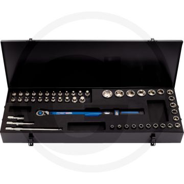 Ks tools 1/2" ergotorque®precision momentsleutel- 48-dlg set, 20-200nm, din en iso 6789:2003