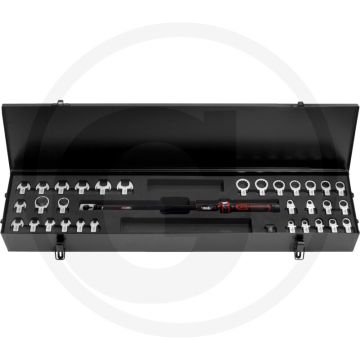 Ks tools ergotorque®precision momentsleutel 9x12mm, 32-dlg, 20-200nm, din en iso 6789:2003