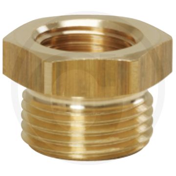 Ks tools messing-verloopnippel, 19x16 mm - nennweite 7,2 mm