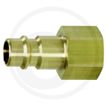 Ks tools messing-insteekkoppeling met binnendraad, 10x17 mm - nennweite 7,2 mm