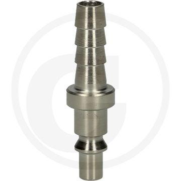 Ks tools metall-stecknippel mit schlauchtülle, Ø 10mm, 58mm - stahl, vernickelt, 26g