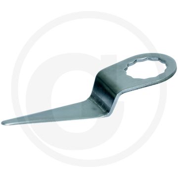 Ks tools snijmes, recht, gebogen, lengte 50 mm - speciaal-werkzeugstahl, gebogen - 130x65x30 mm