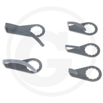 Ks tools schrapermes, gebogen, lengte mes 16 mm - speciaal-werkzeugstahl, 110x20x125 mm