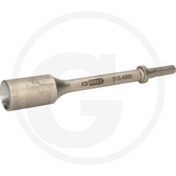 Ks tools vibro-impact konkaver einsatz, 300 mm - druckluft-meißeladapter 15 mm