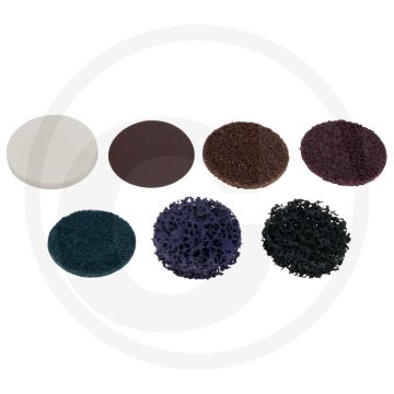 Ks tools schuurpads, Ø 50mm, korrel 300, 10 per pak - voor het gladmaken en breken van kanten - 50mm doorsnee