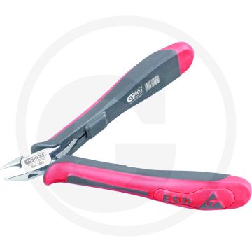 Ks tools esd mini zijsnijtang, 120mm - sicher gegen elektrostatik, induktiv gehärtete präzisionsschneiden