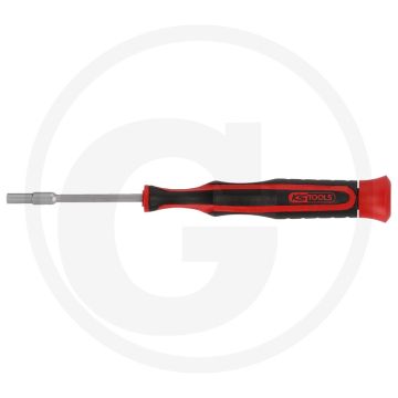 Ks tools feinmechanik-schraubendreher aussensechskant, 1/4" - ergonomisch gevormd elektronik-schraubendreherheft