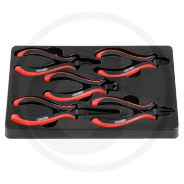 Ks tools esd feinmechanik-zangen-satz, 5-delig - induktiv gehärtete präzisionsschneiden
