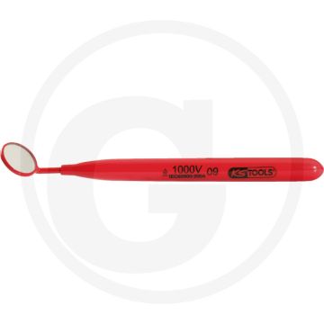 Ks tools geïsoleerde zoekspiegel, 22 mm, l = 175 - tauchisolierung nach iec 60900, chrom vanadium