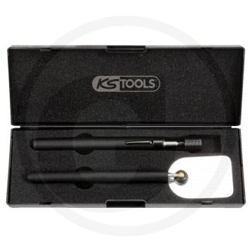 Ks tools telescoopset tk 1000,2-dlg 2-teilig met teleskop-magnet & inspectiespiegel