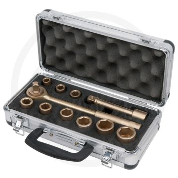 Ks tools bronze steckschlüssel-satz 1/2" 11-tlg. - vonkvrij, explosionsgeschützt