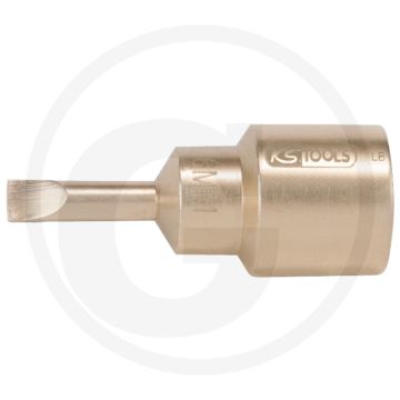Ks tools bronze bit-stecknuss 1/2" schlitz 4 mm - vonkvrije, korrosiebestendige dopsleutel