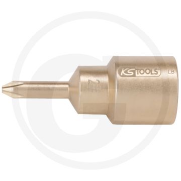 Ks tools bronze bit-stecknuss 1/2" ph1 - vonkvrije, explosiebestendige dopsleutel