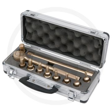 Ks tools bronze bit-stecknuss-sätze 1/2" 11-tlg. - explosiebestendig en vonkvrij