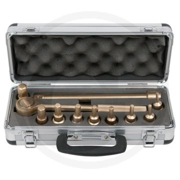 Ks tools bronze bit-stecknuss-sätze 1/2" 15-tlg. - innensechskant, funkenfrei, korrosionsbeständig