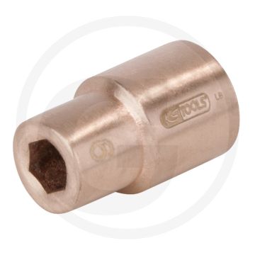 Ks tools beryllium steckschlüsseleinsatz 1/4" 6-k. - vonkvrij, corrosiebestendig, 6-kant - 25mm