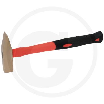 Ks tools bronze schlosserhammer 1000g - fiberglas-stiel, vonkvrij, corrosiebestendig