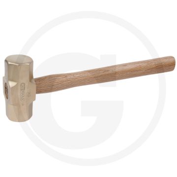 Ks tools bronze minenhammer 3500 g, mit hickorystiel - vonkvrij, corrosiebestendig, slijtvast