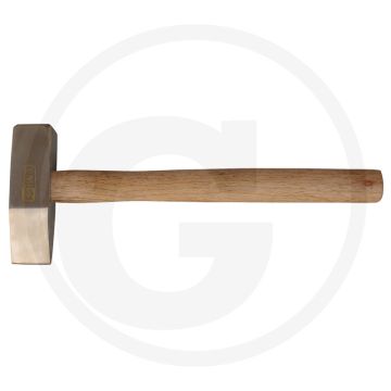 Ks tools bronzeplus schrotmeißel, 1300g mit hickory-stiel, funkenfrei, korrosionsbeständig, verschleißbeständig
