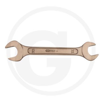 Ks tools bronzeplus doppel-maulschlüssel 17x21 mm - vonkvrije, korrosiebestendige steeksleutel met 15° afgebogen bek