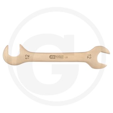 Ks tools bronze blech-doppelmaulschlüssel klein 9 - vonkvrij, 15° en 75° bekhoek