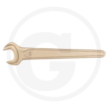 Ks tools Bronze-Einmaulschlüssel 33 mm - funkenfrei, 15° Maulwinkel, korrosionsbeständig