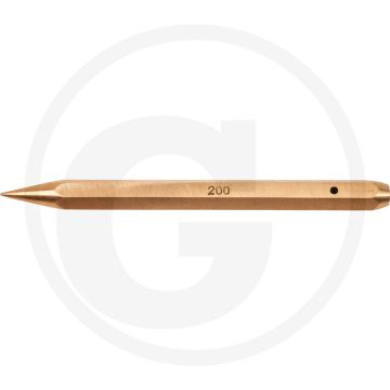 Ks tools bronzeplus spitzmeißel, 400mm - funkenfrei, korrosionsbeständig, 6-seitig
