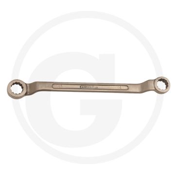 Ks tools bronze doppelringschlüssel gekröpft 10x13mm - vonkvrij, corrosiebestendig, 75° gekröpft