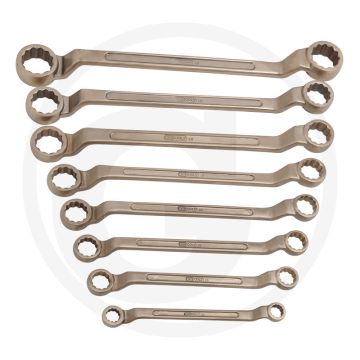Ks tools bronze doppelringschlüssel-satz gekröpft - flanktraction-profil