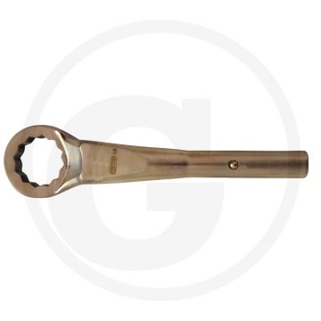 Ks tools bronze zugringschlüssel 37 mm - flanktraction-profil, 75° gekröpft, schwer, funkenfrei