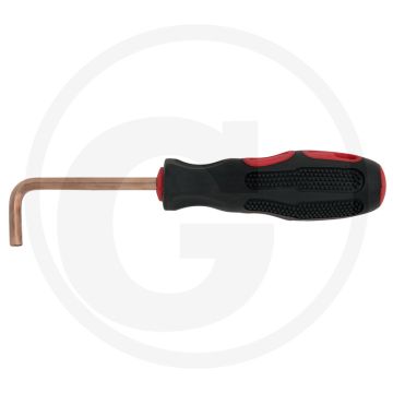 Ks tools bronze schraubendreher innensechskant, g - 6-kant, aufhängeloch, 2-komponentengriff, funkenfrei