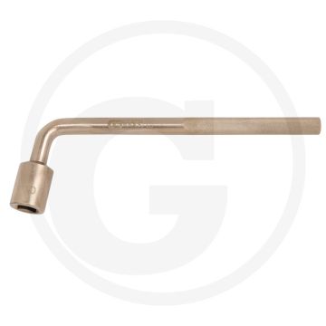 Ks tools bronze 4-kant-steckschlüssel gewinkelt 1 - funkenfrei, 90° gebogen, 13mm