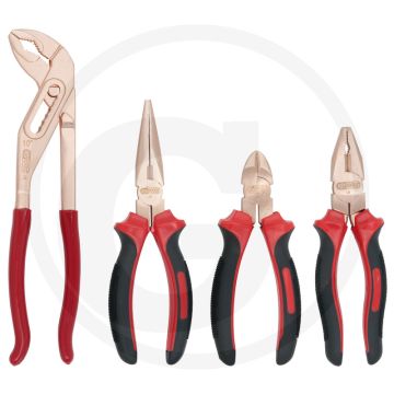 Ks tools beryllium zangen-satz 4-tlg. - funkenfrei, explosionsgeschützt, korrosionsbeständig