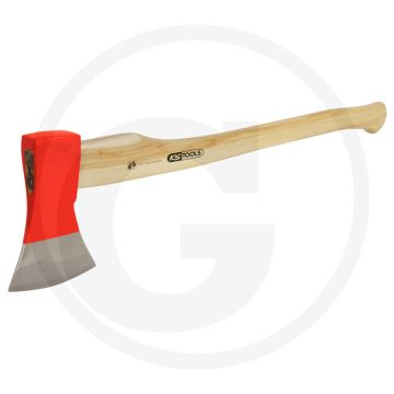Ks tools aks met houten steel, 1.250 gram - gesmede uitvoering