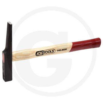 Ks tools elektrikerhammer, französische form met, 260g, hickory-stiel, geschmiedet, induktiv gehärtet