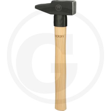 Ks tools schlosserhammer, esche-stiel, französische form, 5 - mit hickory-stiel, geschmiedete ausführung, induktiv gehärtete schlagflächenrandzonen